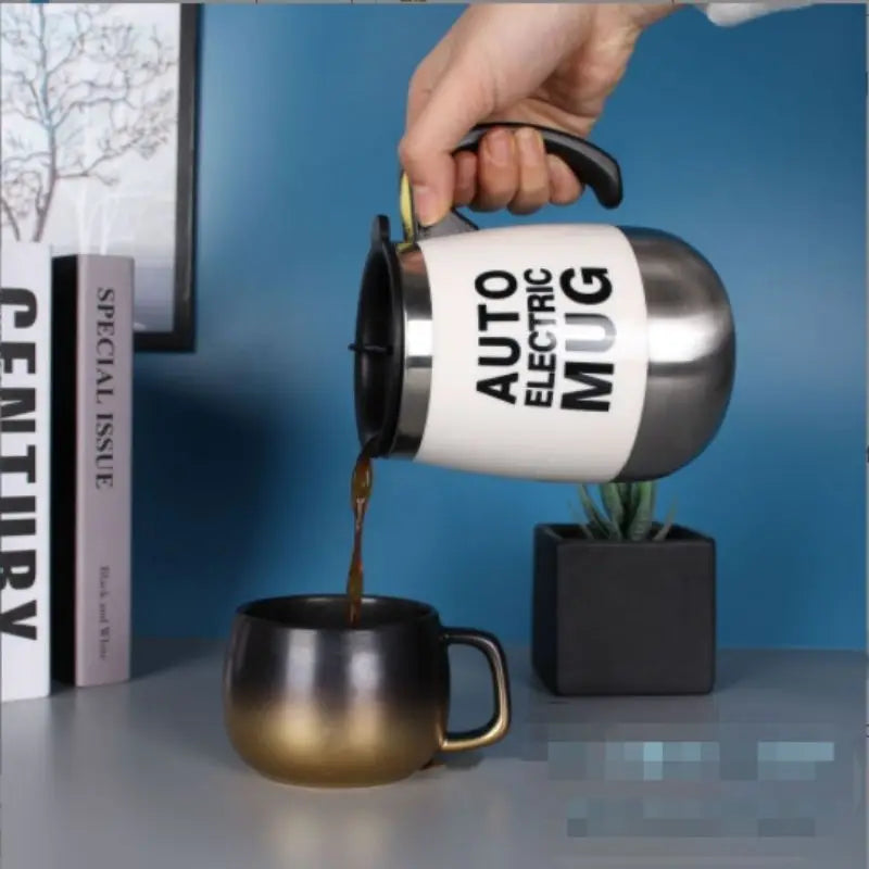 Caneca Magnética Automática  Aço Inoxidável  Leite Liquidificador Criativa Smart Mixer 400ml