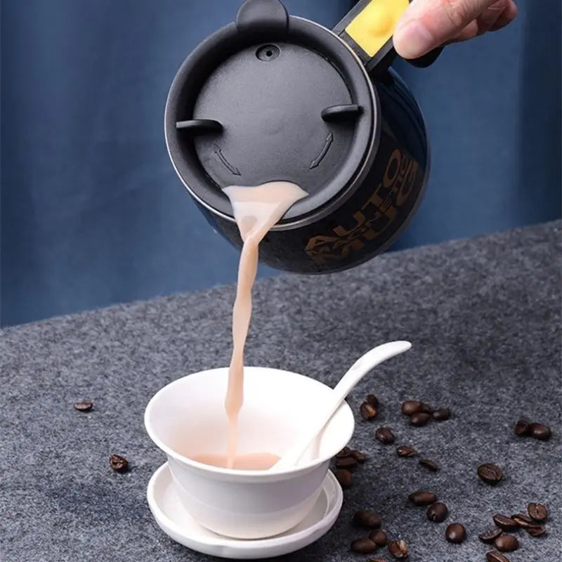 Caneca Magnética Automática  Aço Inoxidável  Leite Liquidificador Criativa Smart Mixer 400ml